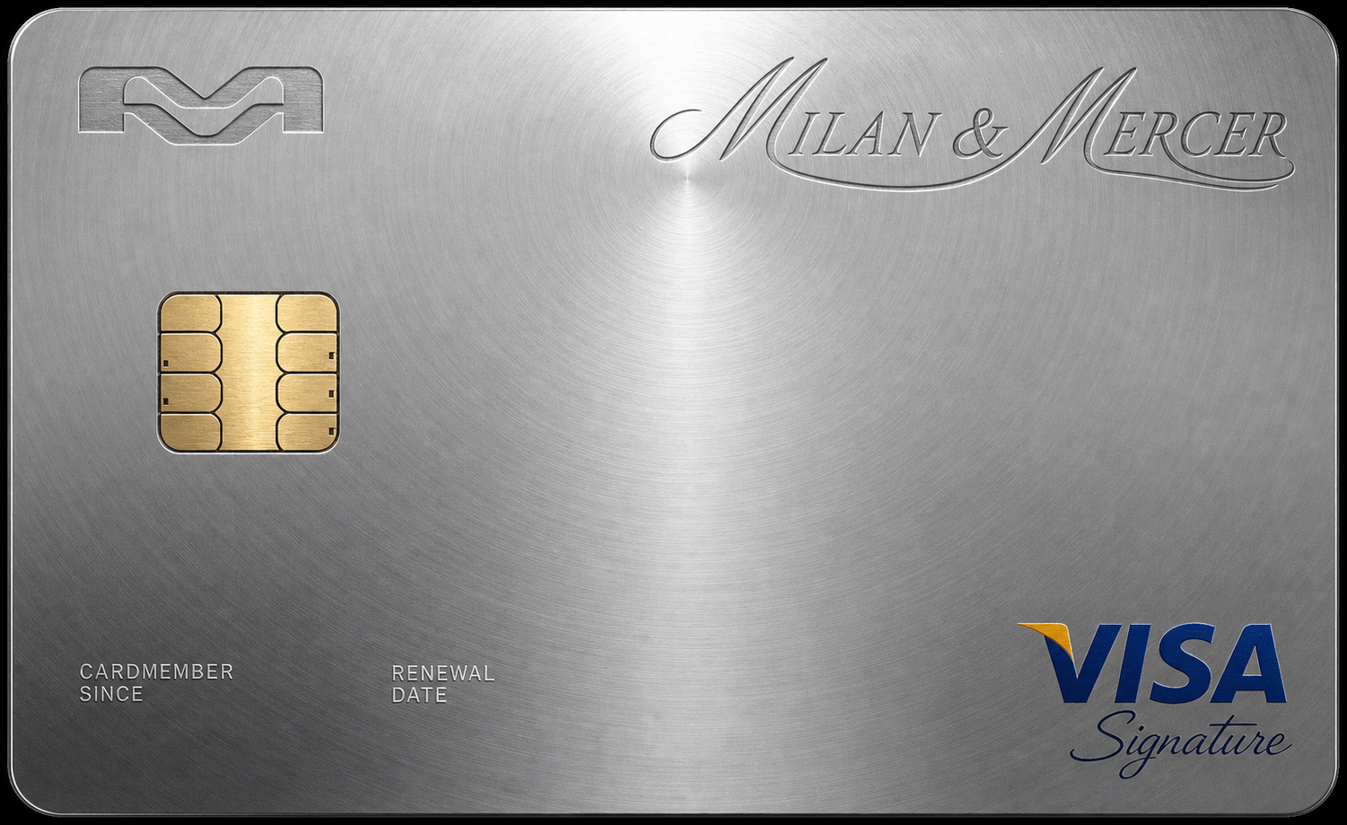 Milan & Mercer Everyday metal card